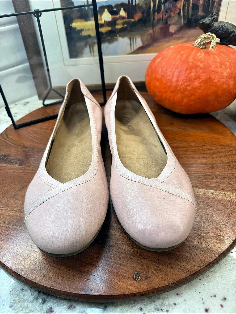 Vionic Caroll 2.0 Ballet Flat Pink Leather US 8